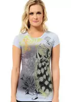 t shirt ed hardy 2012 style women paon silver,ed hardy vente privee